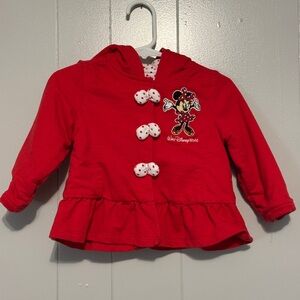 Disney Parks Red and White Polka Dot Baby Bodysuit